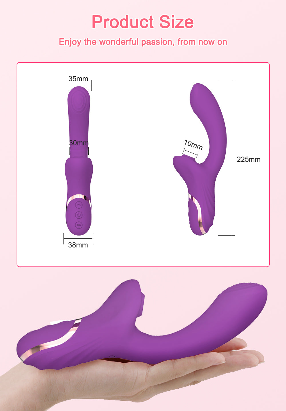 Clitoral Sucking Stimulation and G-Spot Vibrator 20 Modes V1