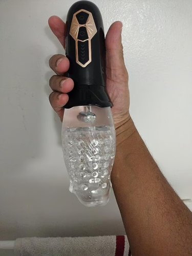 [Free Shipping] TORNADO-5 Rotating 10 Vibrating Transparent sleeve Free Shipping Male Masturbator photo review